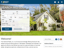 Tablet Screenshot of firstnationalrealty.com